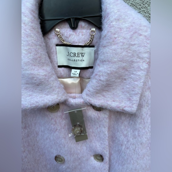 J. Crew Collection peacoat in Italian brushed blend in Soft Pink New with Tags! - Picture 11 of 12